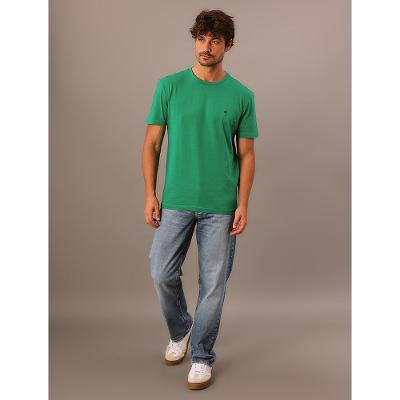 Camiseta Masculina Bordado Calvin Klein Jeans - Verde Médio