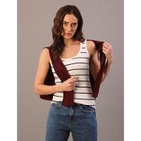 Regata Feminina Ribana Listrada Calvin Klein Jeans - Marinho - 2