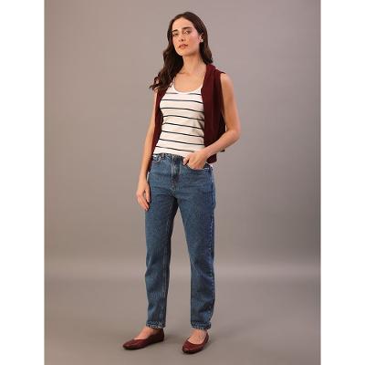 Regata Feminina Ribana Listrada Calvin Klein Jeans - Marinho