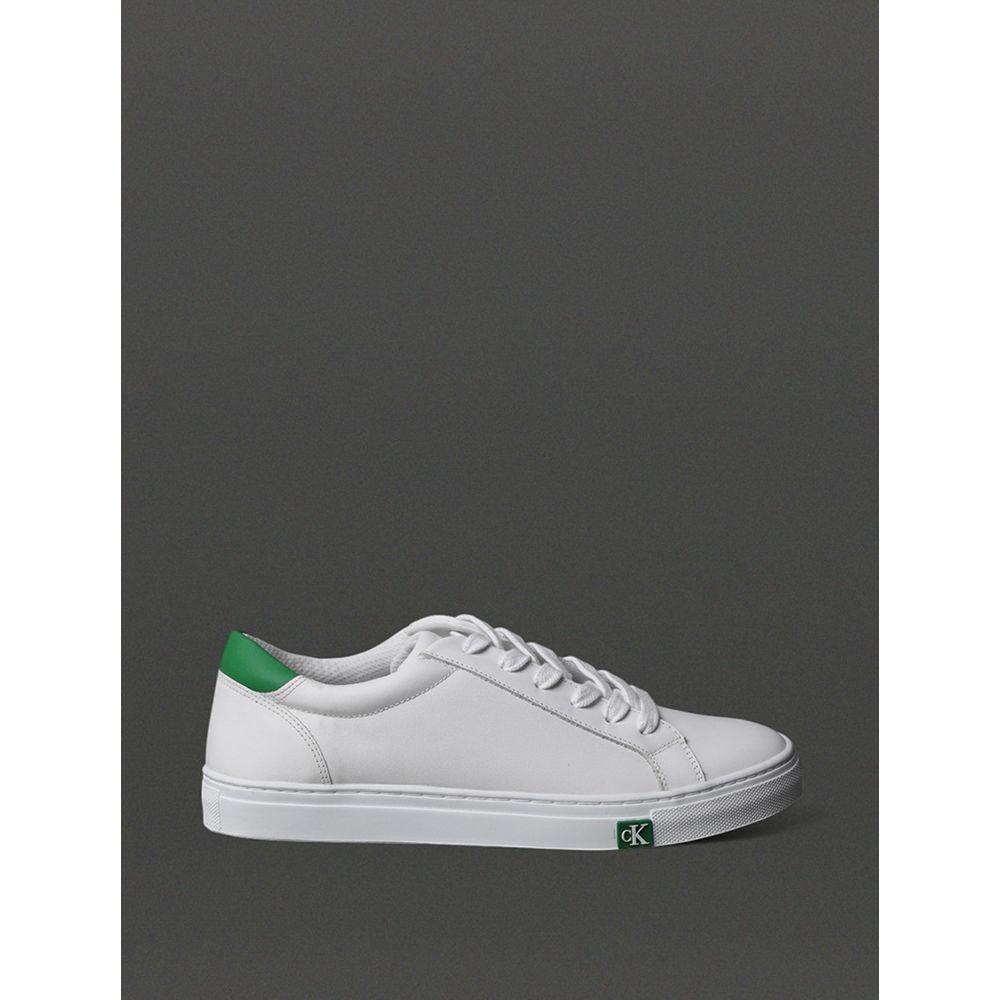 Tênis Feminino Project New Basic Calvin Klein Jeans - Branco/Verde Médio - 1