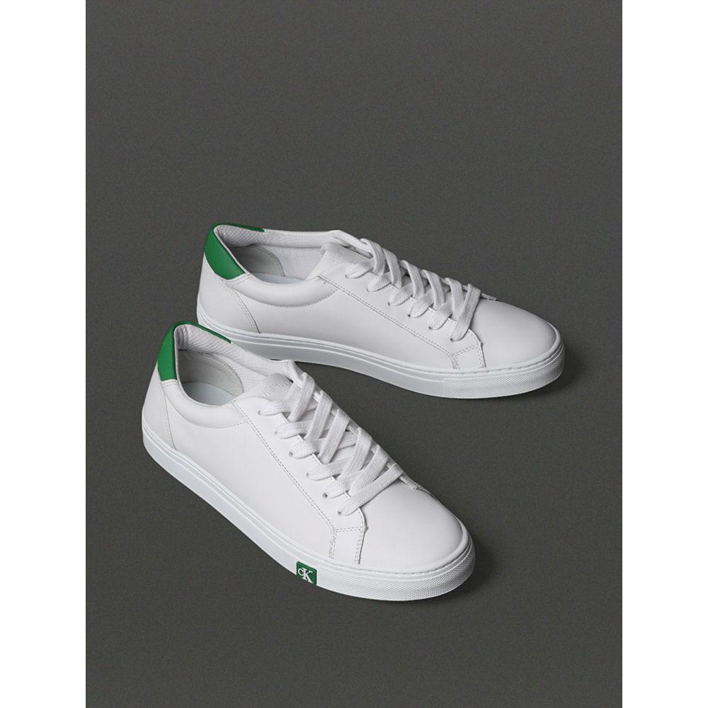 Tênis Feminino Project New Basic Calvin Klein Jeans - Branco/Verde Médio - 2