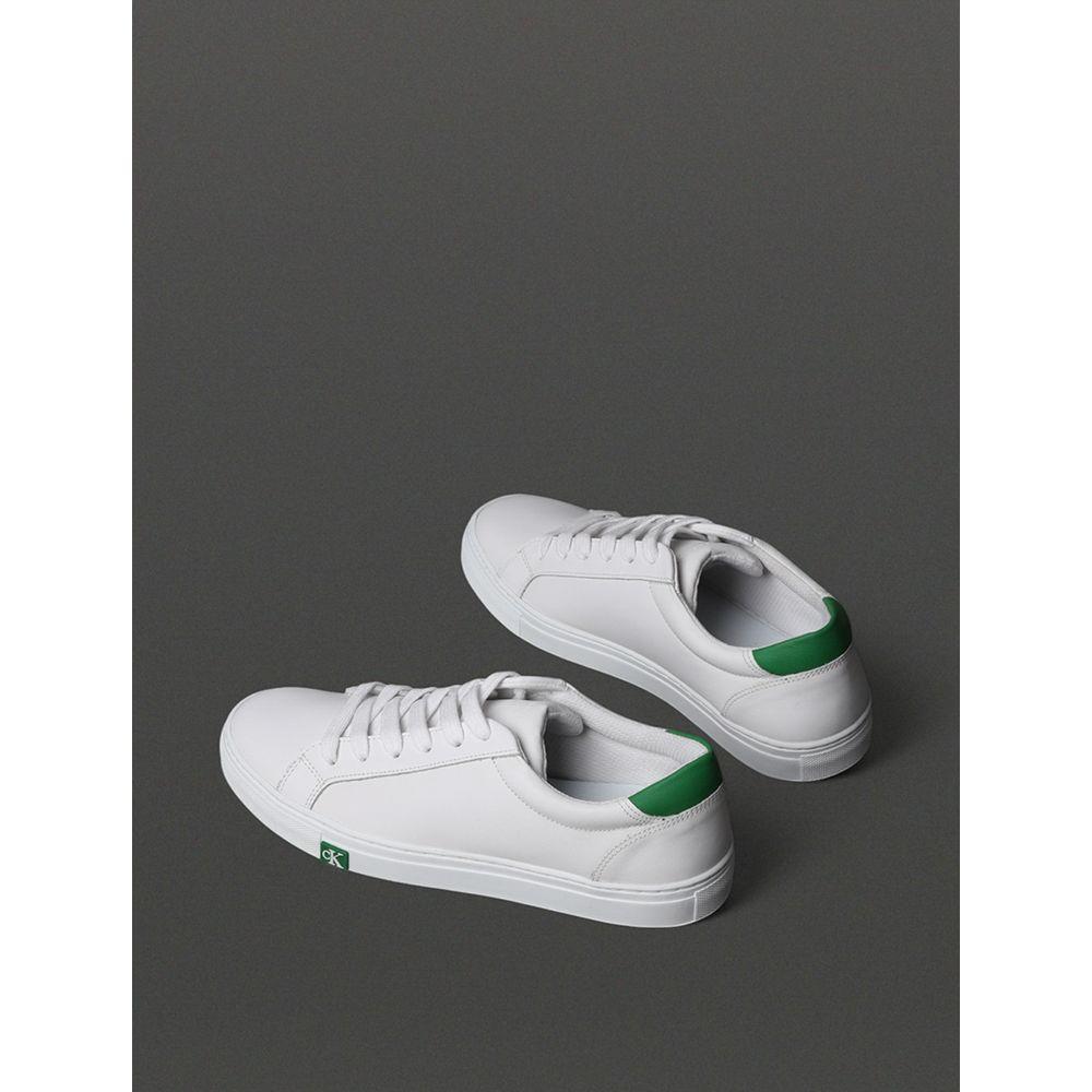 Tênis Feminino Project New Basic Calvin Klein Jeans - Branco/Verde Médio - 3