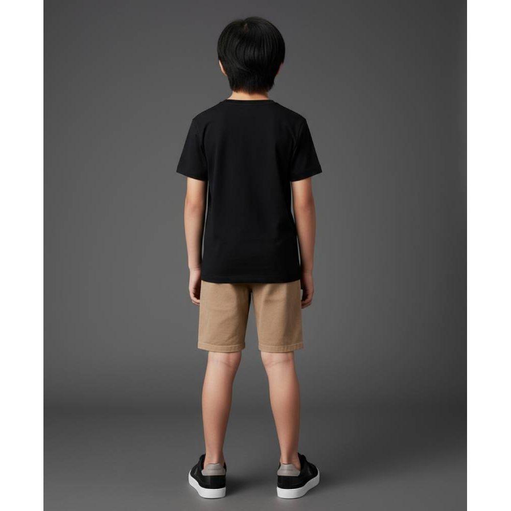 Camiseta Menino Logo Peito Calvin Klein Jeans - Preto - 3