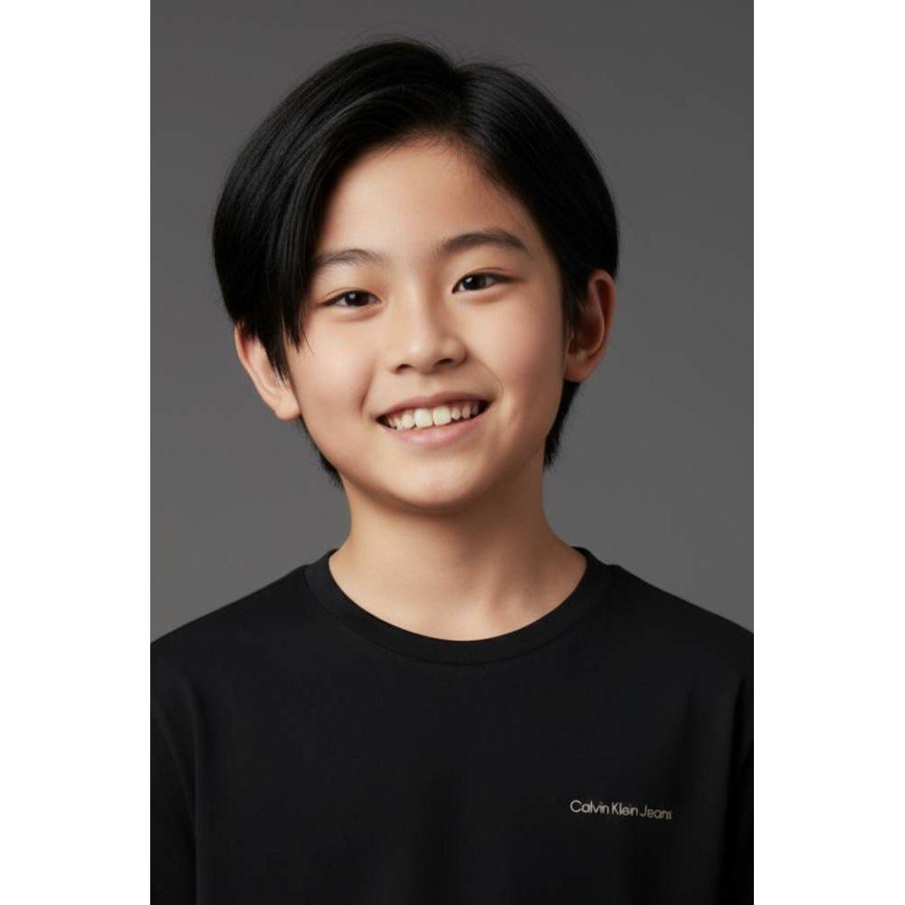Camiseta Menino Logo Peito Calvin Klein Jeans - Preto - 4