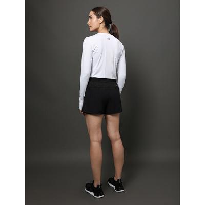 Shorts Feminino Tecno Com Compressão Calvin Klein Sport - Preto