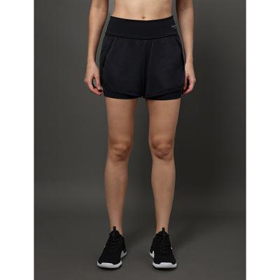 Short Feminino Com Bermuda Textured - Preto