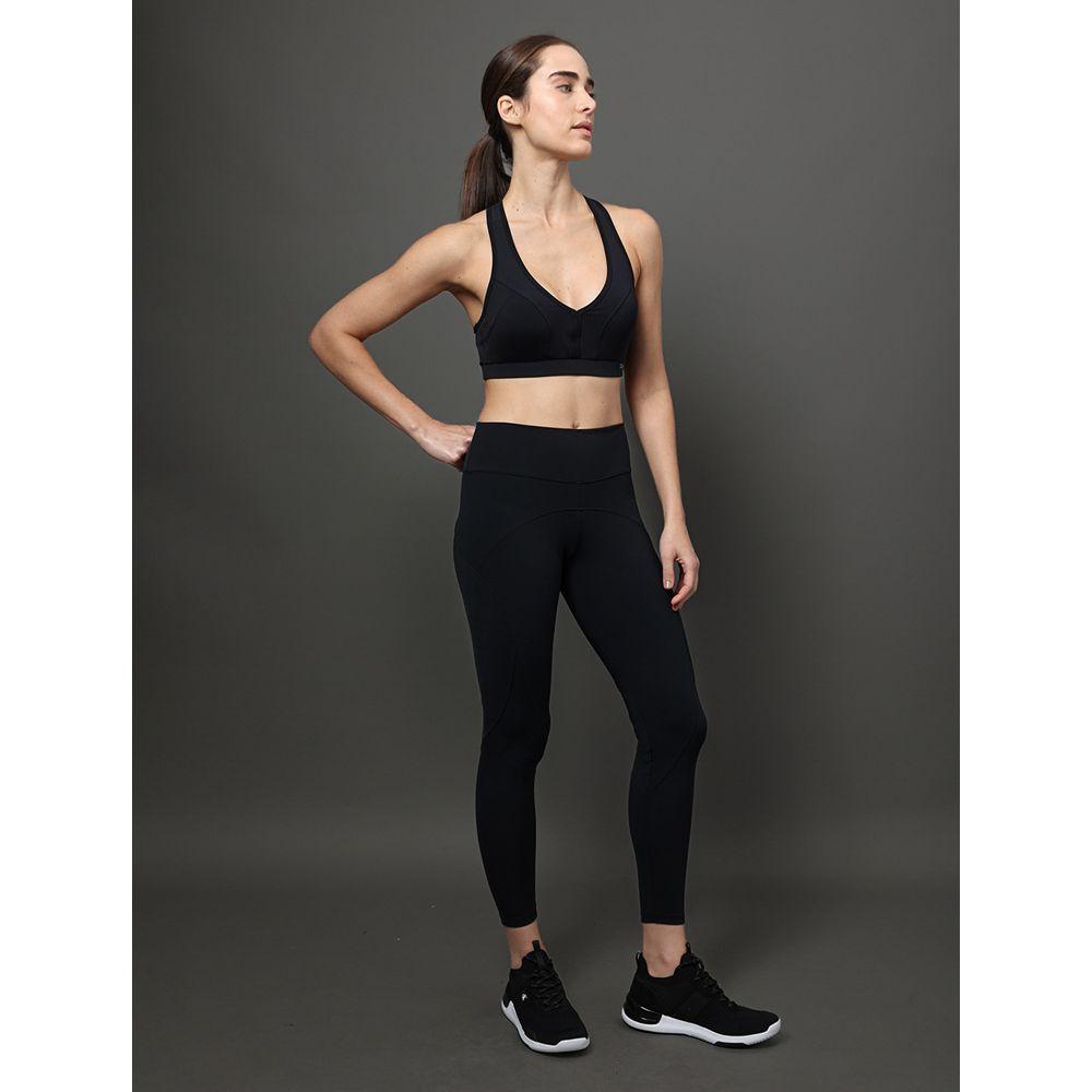 Calça Legging Recorte Sport - Preto - 3
