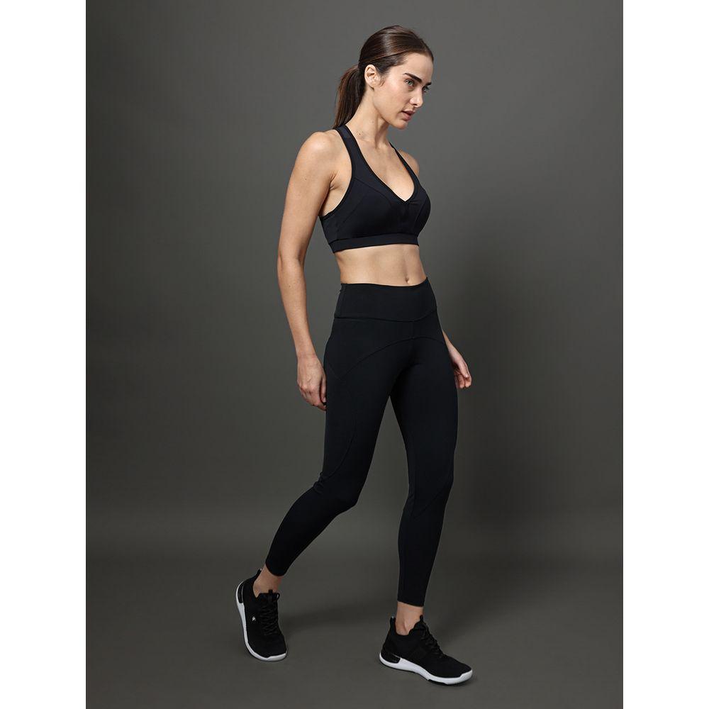 Calça Legging Recorte Sport - Preto - 5
