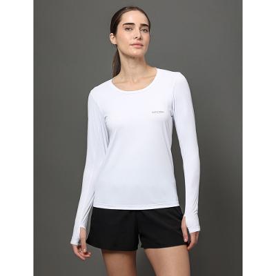 Camiseta Feminina Manga Longa Mesh Calvin Klein Sport - Branco 2