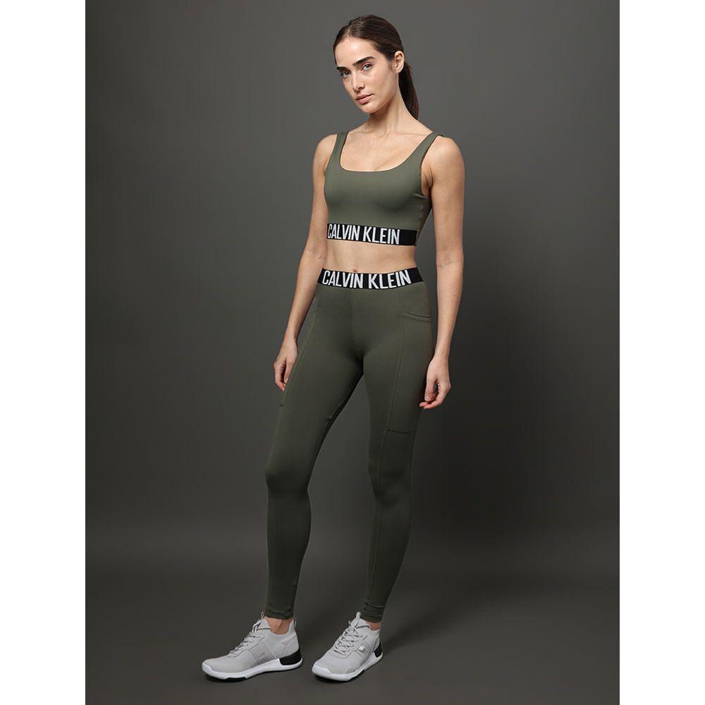 Calça Legging Feminina Intense Power Calvin Klein Sport - Militar - 1
