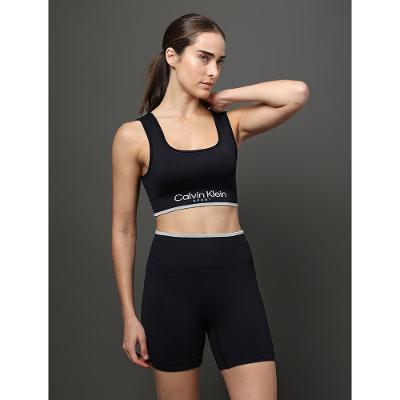 Top Regata Feminino Seamless Ribbed Calvin Klein Sport - Preto