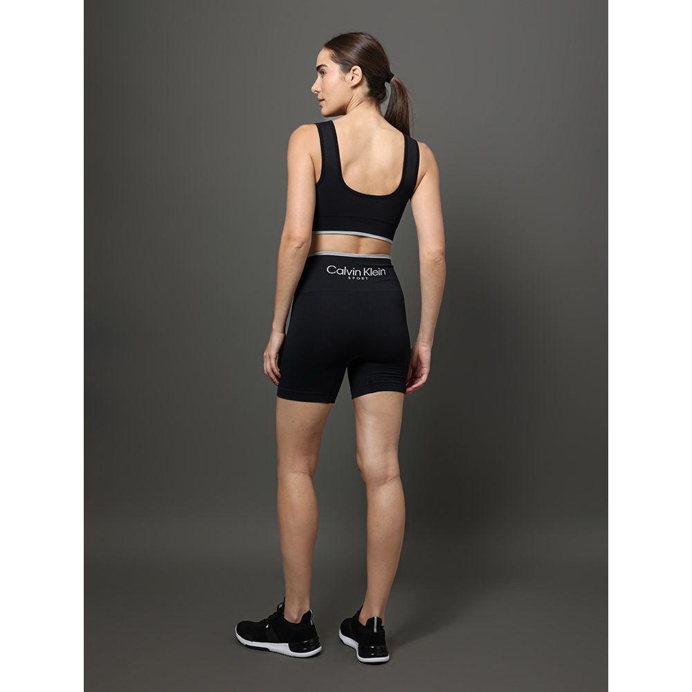 Short Feminino Seamless Ribbet Tonal Calvin Klein Sport - Preto - 2