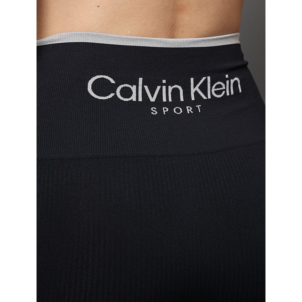 Short Feminino Seamless Ribbet Tonal Calvin Klein Sport - Preto - 4