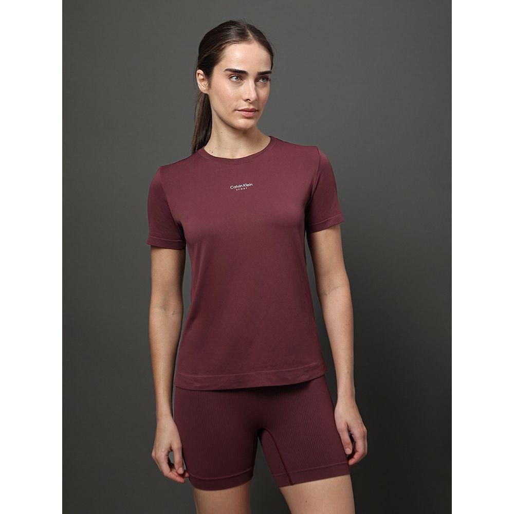 Camiseta Seamless Ribbed Sport - Bordo - 1