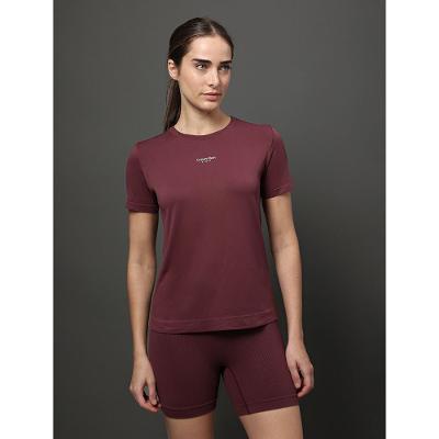 Camiseta Seamless Ribbed Sport - Bordo