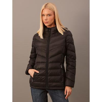 Jaqueta Calvin Klein Jeans Feminino Matelassê Acinturada - Preto