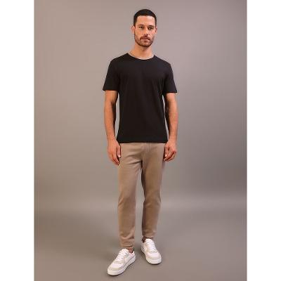 Camiseta Manga Curta Calvin Klein Jeans Masculino Boxy Gola Colorida - Preto