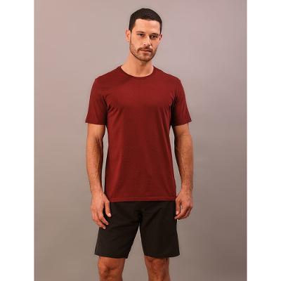 Camiseta Manga Curta Swimwear Masculino Logo Costas - Bordo