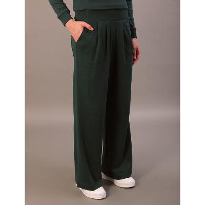 Calça Pantalona Calvin Klein Feminino de Malha - Verde Médio