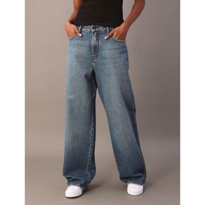 Calça Jeans Feminina Baggy 5 Pockets - Marinho
