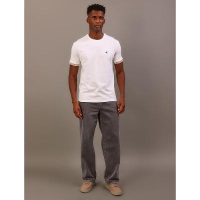 Camiseta Manga Curta Calvin Klein Jeans Masculino Sport - Off White