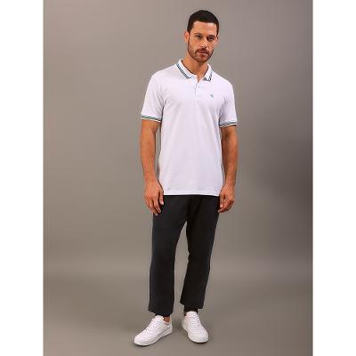 Polo Manga Curta Calvin Klein Jeans Regular Masculino Copa - Branco