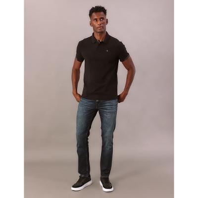 Polo Manga Curta Calvin Klein Jeans Slim Masculino Sport - Preto