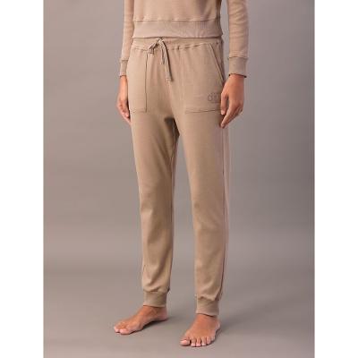 Calça Jogger Feminino Bolsos Suedine - Caqui Medio
