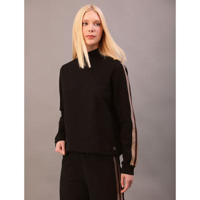 Moletom Calvin Klein Jeans Feminino Retilínea Lateral - Preto