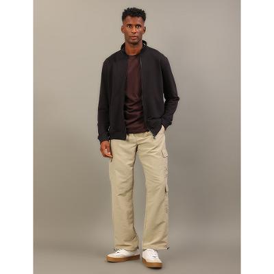 Moletom Calvin Klein Jeans Masculino Gola Listras - Preto