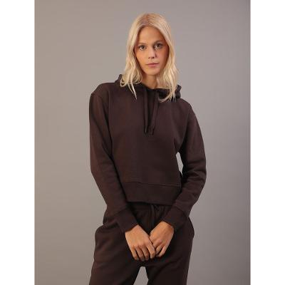 Moletom Calvin Klein Jeans Feminino Logo Reissue - Cafe
