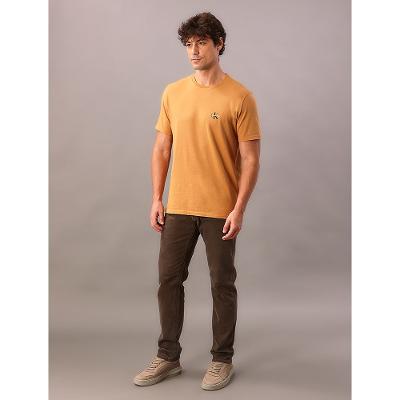 Camiseta Manga Curta Calvin Klein Jeans Masculino Reissue Peito - Havana