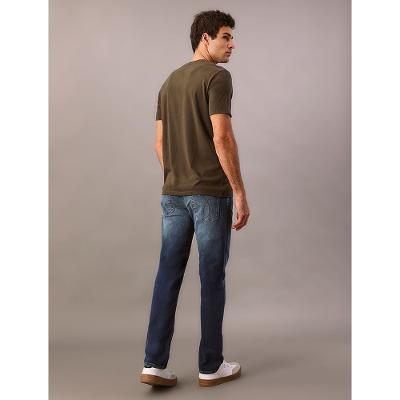 Camiseta Manga Curta Calvin Klein Jeans Masculino Logo Basico Peito - Verde Médio