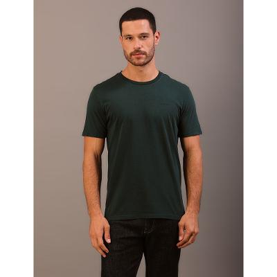 Camiseta Manga Curta Calvin Klein Jeans Masculino Logo Basico Peito - Verde Médio