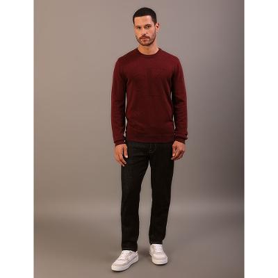 Tricot Masculino Calvin Klein Jeans Maxi Ck - Bordo