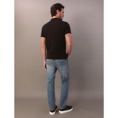 Calça Jeans Slim 5 Pockets - Azul Médio
