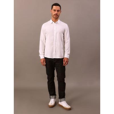 Camisa Manga Longa Calvin Klein Jeans Regular Oxford Leve - Branco