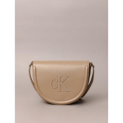 Bolsa Calvin Klein Jeans Feminina Crossbody Logo Reissue - Havana