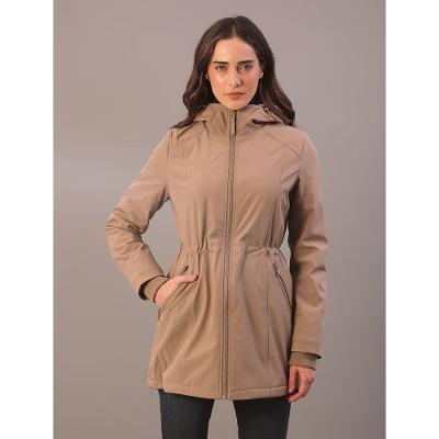 Jaqueta Calvin Klein Jeans Feminino Com Elástico na Cintura - Caqui Claro