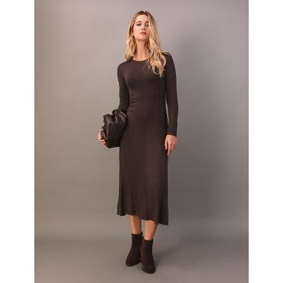 Vestido Calvin Klein Jeans Feminino Tricô - Marrom