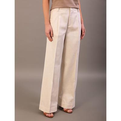 Calça de Alfaiataria Feminina de Linho Misto - Off White