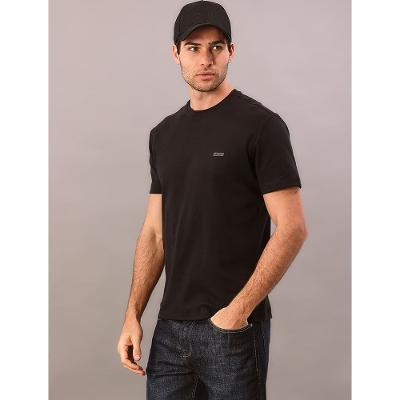 Camiseta Manga Curta Calvin Klein Masculino Suedine Aop - Preto