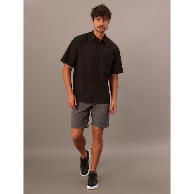 Bermuda Calvin Klein Jeans Chino Com Cadarço - Preto