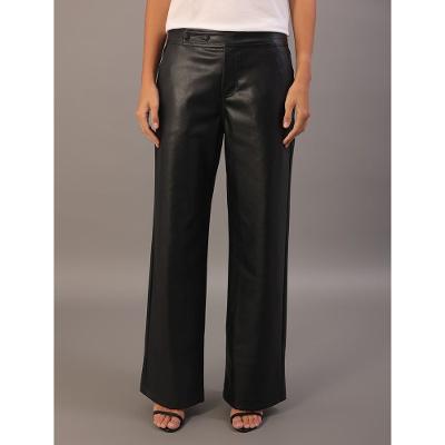 Calça Wideleg Calvin Klein Jeans Feminino - Preto