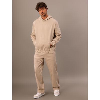 Casaco Masculino Calvin Klein Jeans Sarja Com Capuz - Caqui Claro