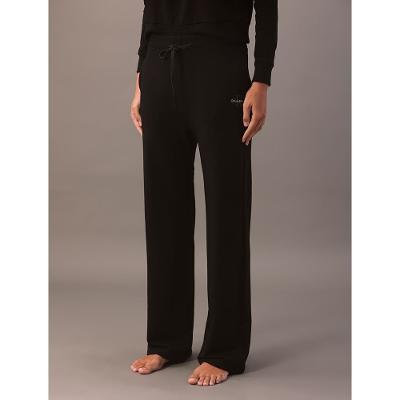 Calça Reta Feminina Bolsos Calvin Klein Loungewear - Preto