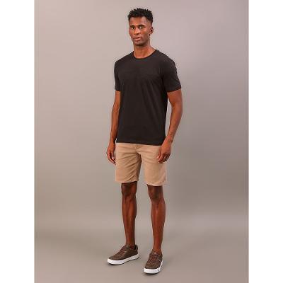 Camiseta Manga Curta Calvin Klein Jeans Masculino Embossed+bordado - Preto