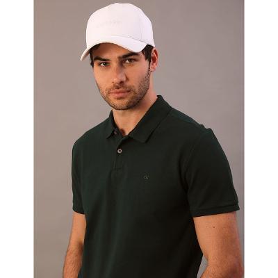 Polo Manga Curta Regular Basica Sem Friso - Verde Médio