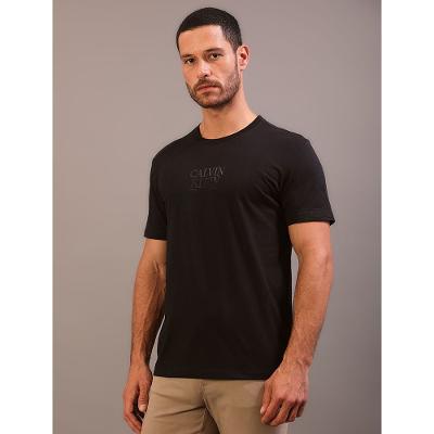Camiseta Manga Curta Calvin Klein Masculino Logo Gel - Preto