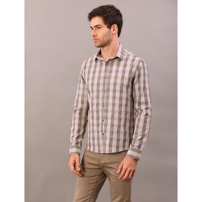 Camisa Manga Longa Slim Heather - Mescla